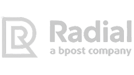 Radial logo - a bpost company offering eCommerce fulfillment and shipping solutions for brands