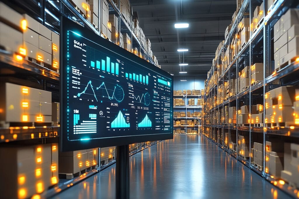 Automated warehouse management system with real-time data and analytics for efficient eCommerce logistics