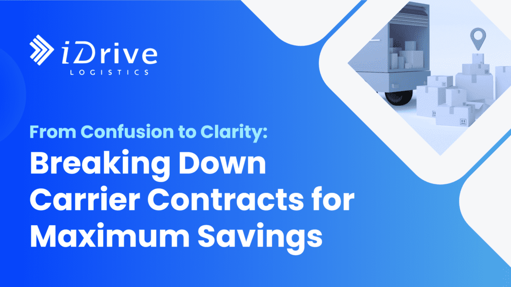 iDrive Logistics breaks down carrier contracts for maximum savings on eCommerce fulfillment and shipping