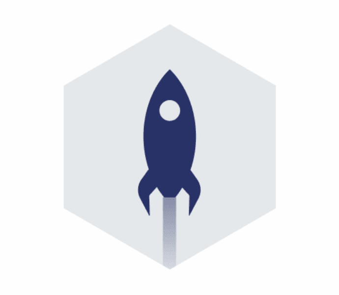 A rocket icon
